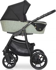 Детская коляска 2 в 1 Expander Elite 05 Mint (черная ткань – мятная тканевая)